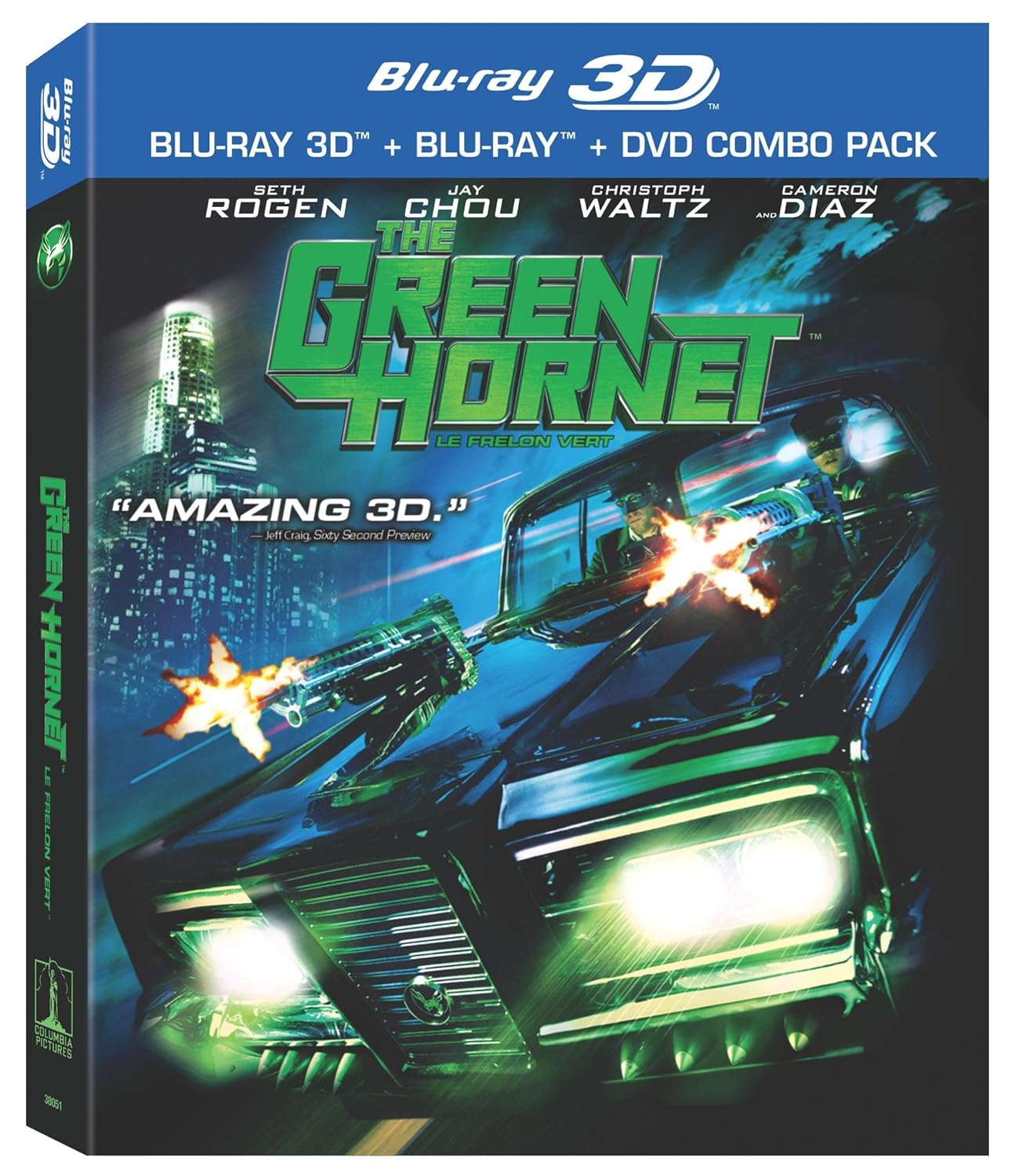The Green Hornet (3D Bilingual – Blu-Ray/DVD Combo Pack) [Blu-ray] (2011)