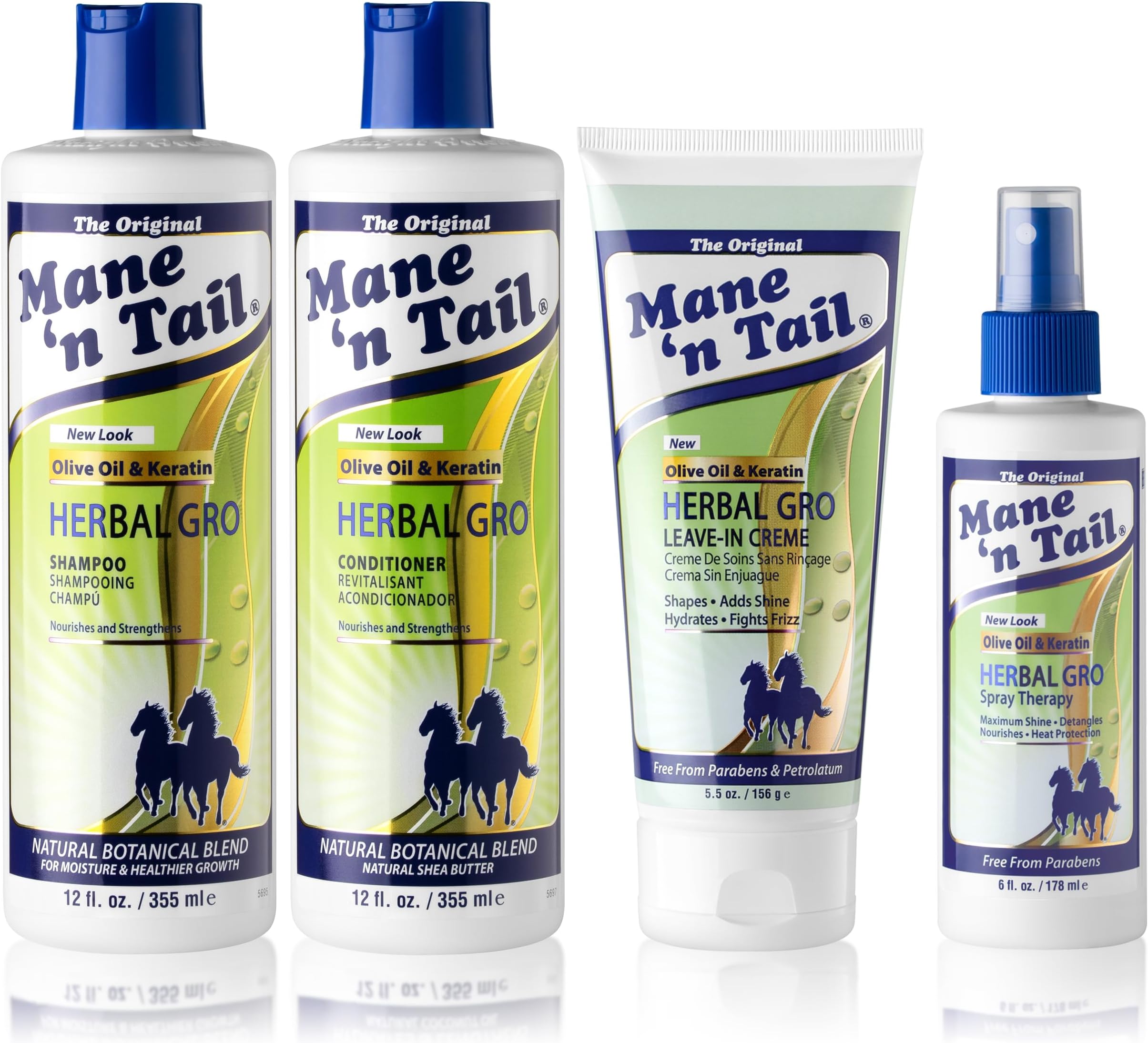 Herbal Gro 4pc Shampoo kit Includes Herbal Gro Shampoo 12oz Herbal Gro Conditioner 12oz Spray Therapy 4pc and Creme Therapy