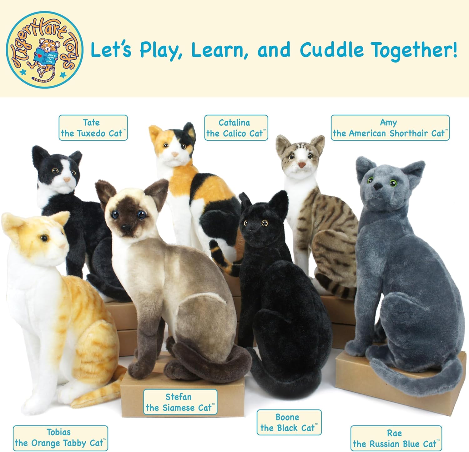 Stefan The Siamese Cat - 14 Inch Stuffed Animal Plush - Image 8