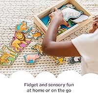 Vista 3 de 20 imanes de madera Melissa & Doug, Multicolor