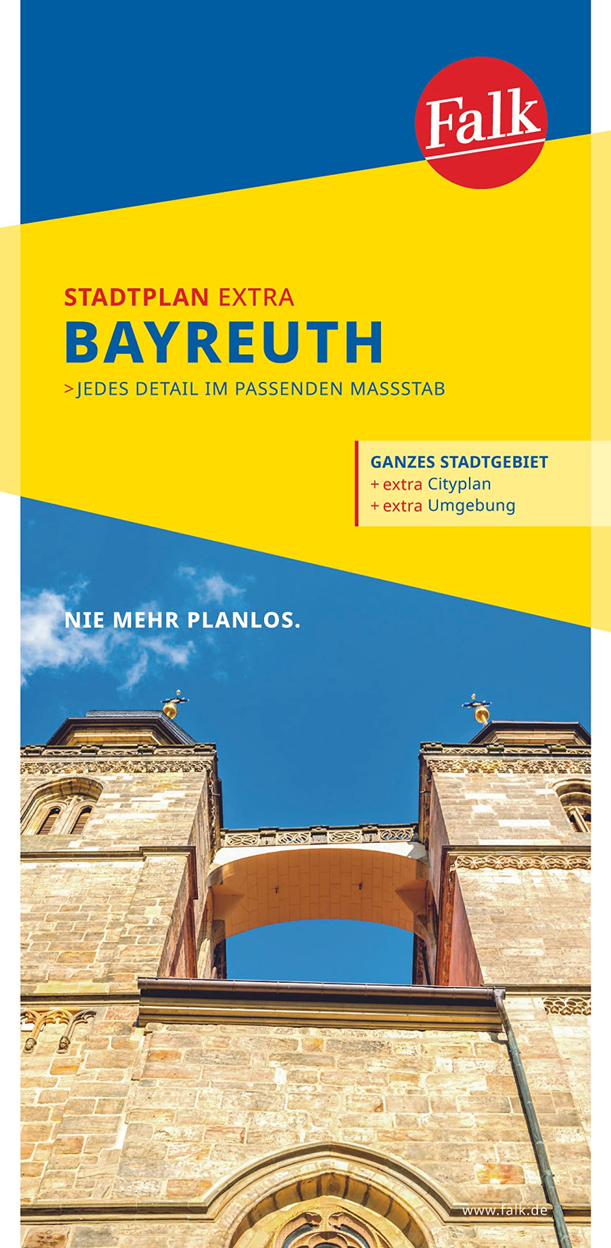 Falk Stadtplan Extra – Bayreuth 1:15.000 (mit Ortsteilen Blindlach, Eckersdorf)