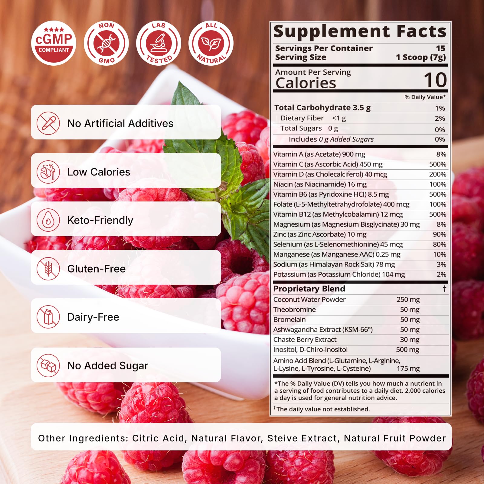 Hormone Balance for Women, Raspberry Lemon, 15 Servings — Amazon image 3