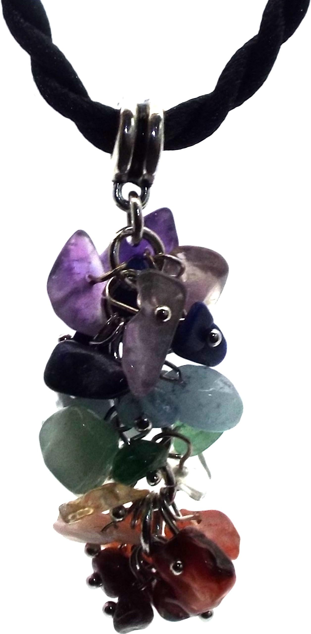 Angelleesa Designs Ltd Gemstone Chakra Chip Cluster Pendant