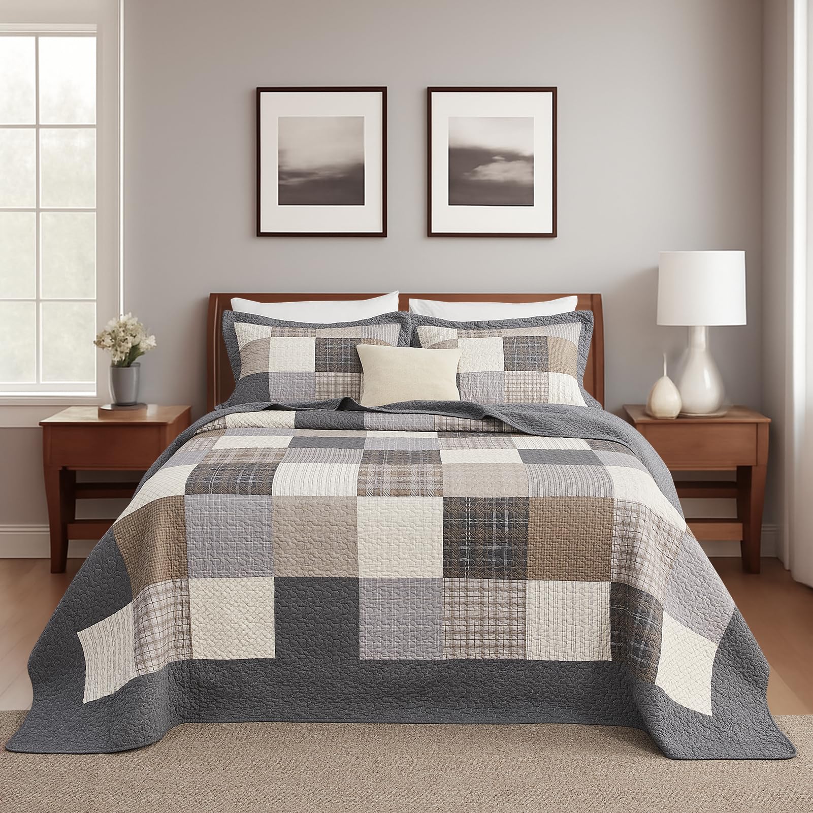 QuiltEase Oversized Queen Bedspread - 120