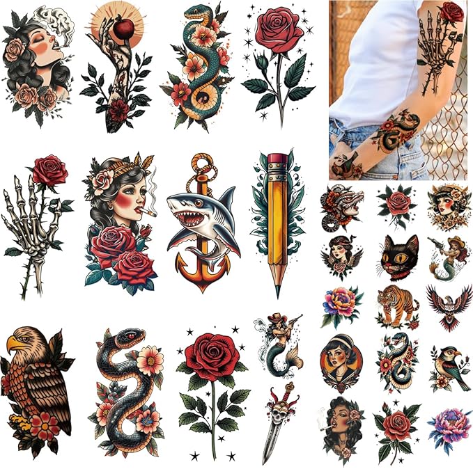 Realistic Flower Arm Tattoos: 25+ Temporary Tattoos for Women & Men