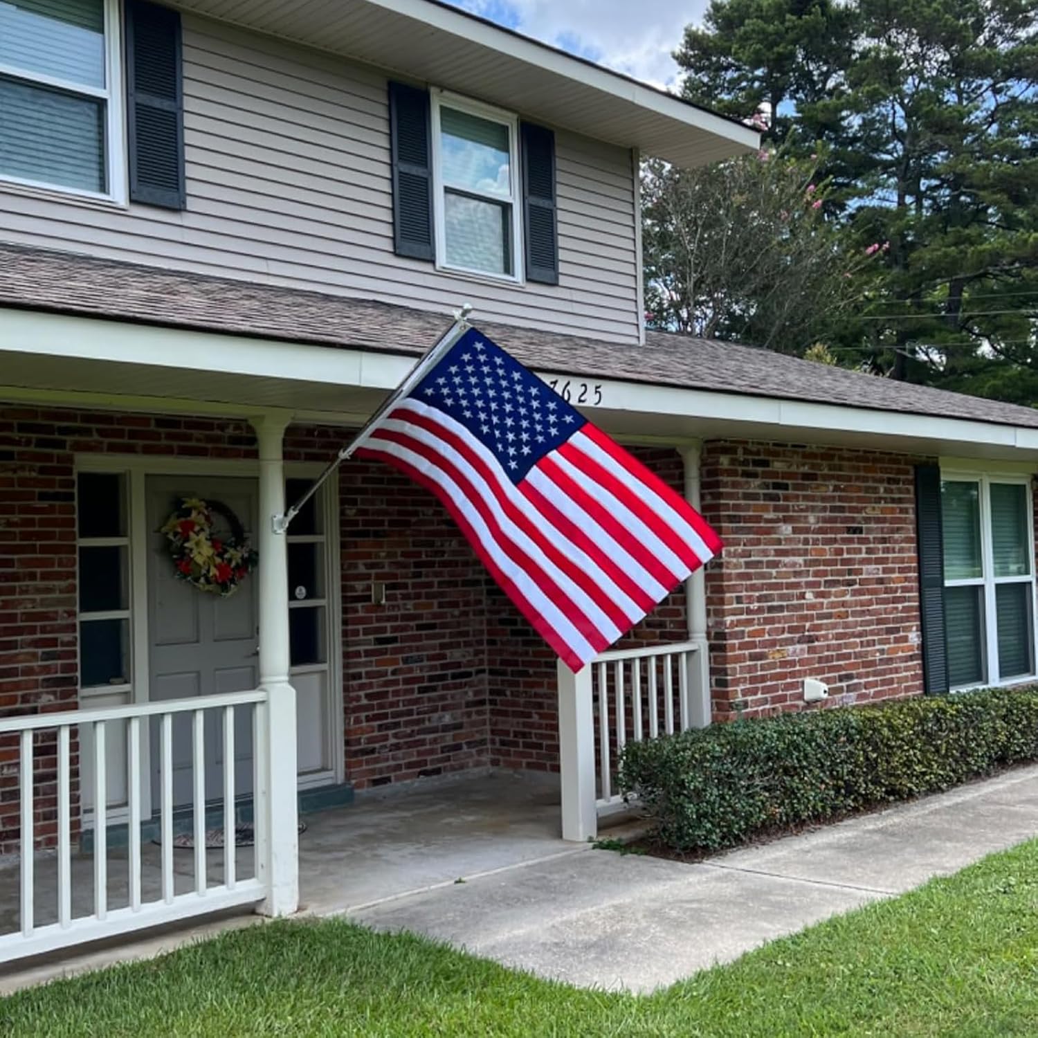 Bradford Cotton American Flag 3x5 feet for Indoor Embroidered Star USA Flags Soft Material, Cloth US United State Flag with 2 Brass Grommets - Image 5