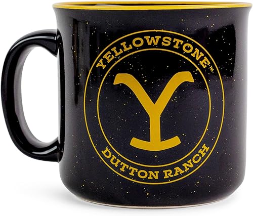 Miniatura 2 de Yellowstone Dutton Ranch - Taza de café de cerámica sin BPA para expreso, té, capacidad para 20 onzas