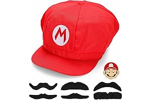 Kids' Playful Cartoon Character Mario Dress-Up Set