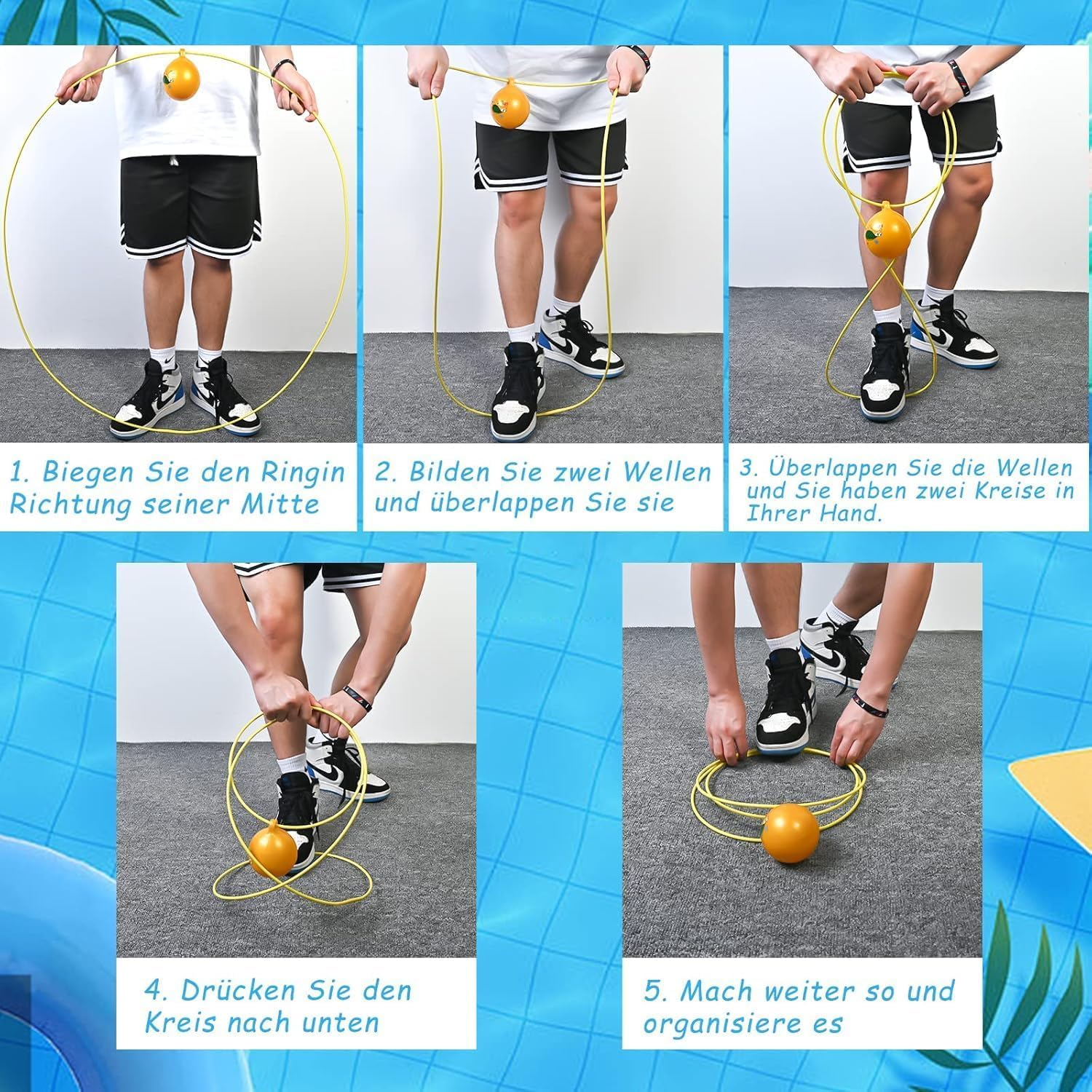 Faburo 20Stk Tauchring Kinder Tauchring Unterwasser Swimmring Tauchspielzeug Pool Spielzeug Set mit Tauchringe Edelsteine Aufbewahrungstasche für Kinder Junge Mädchen