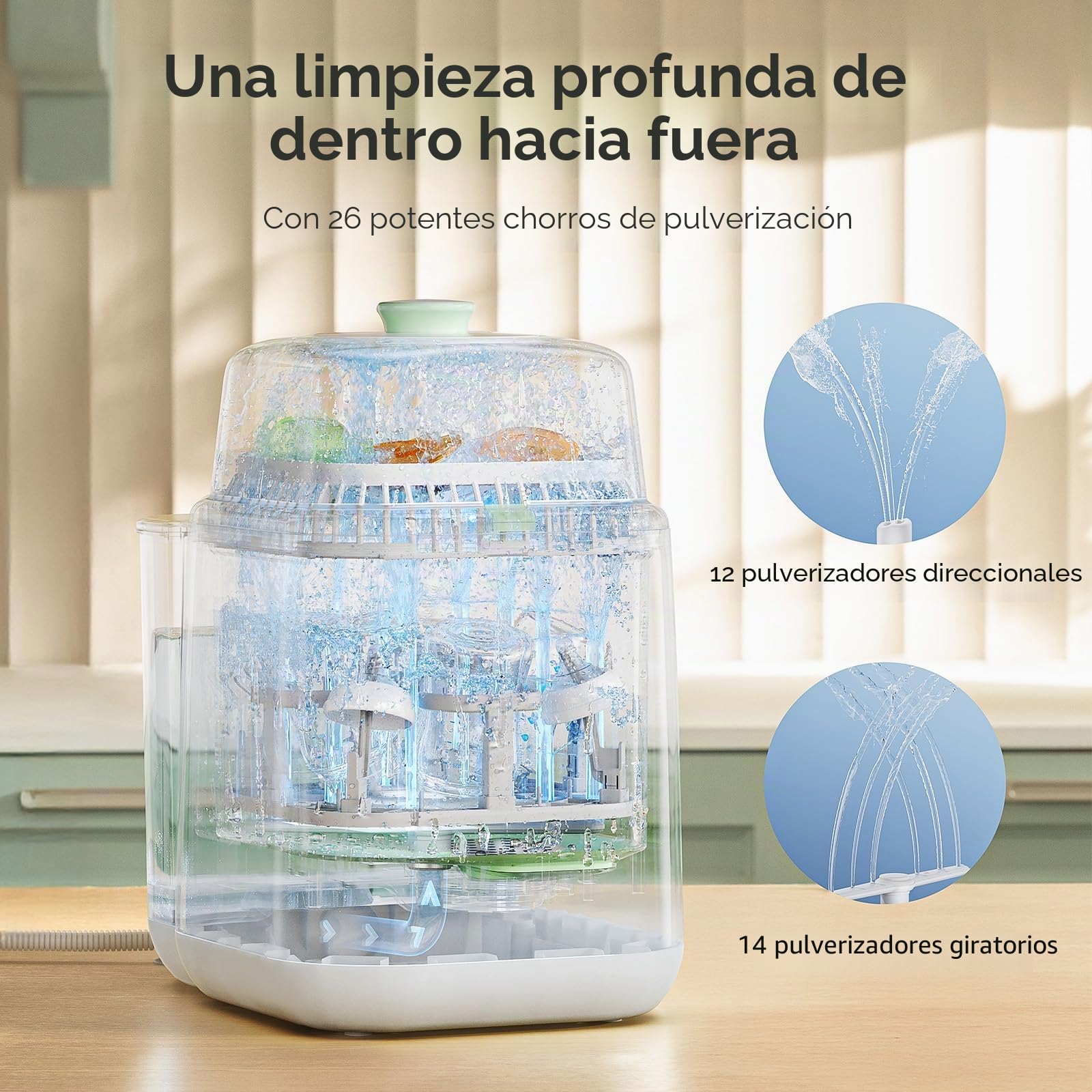 Momcozy KleanPal Pro - Lavadora, esterilizador y secadora de biberones, máquina de limpieza todo en uno para biberones, piezas de bomba y artículos esenciales para bebés, ahorra tiempo y cuidado sin