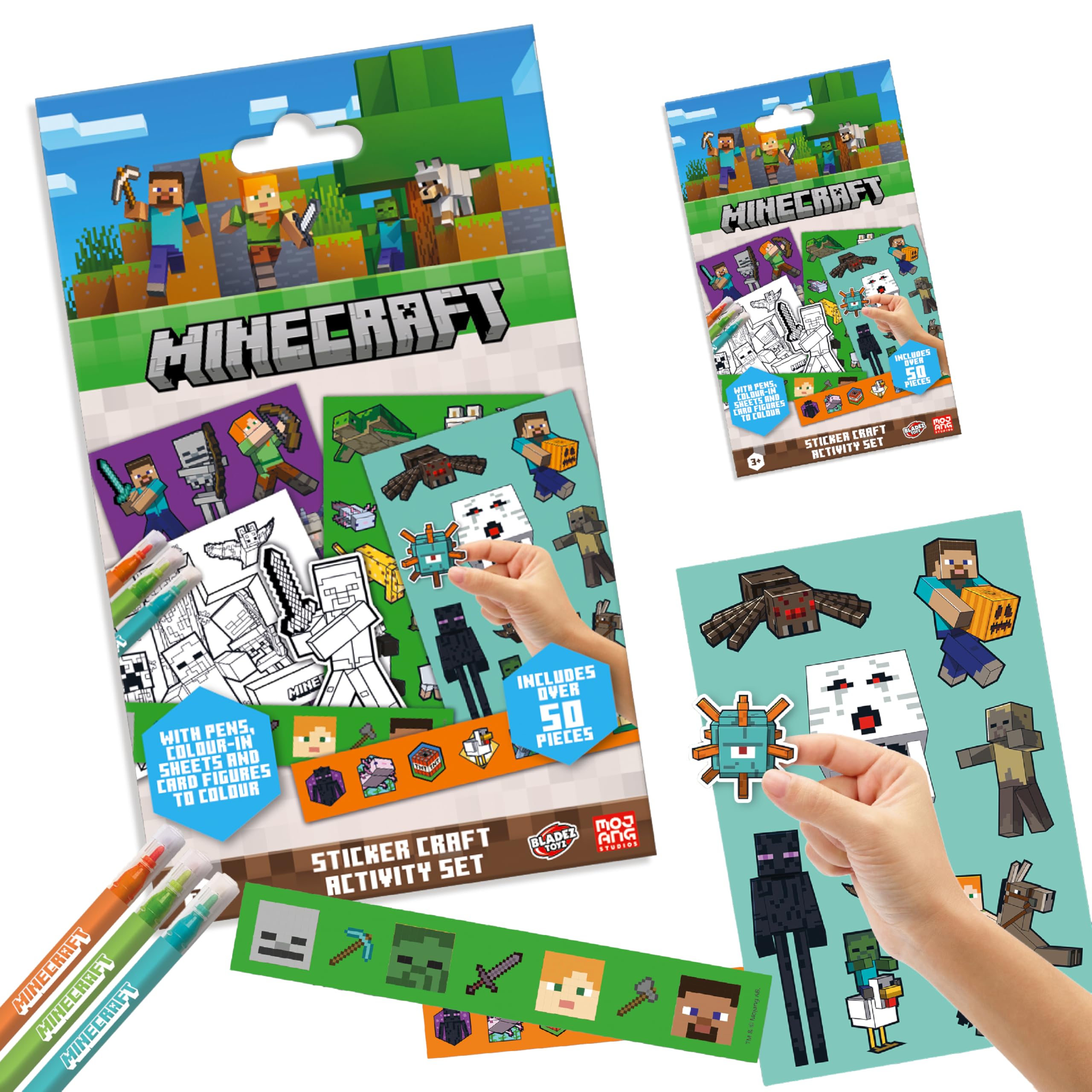 Minecraft Stationery Minecraft Sticker Set By Bladez Toyz - Over 50 ...