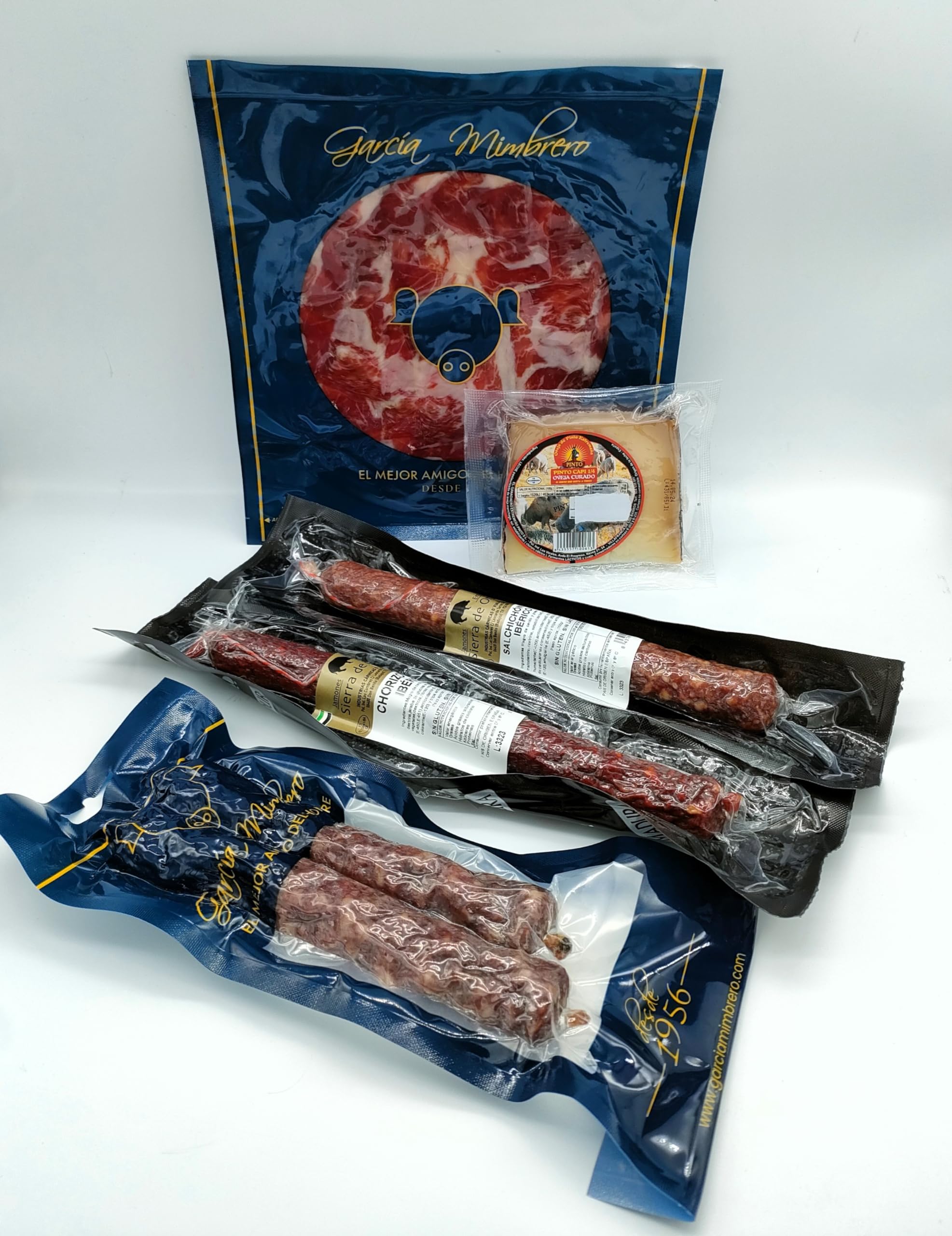 DON GOURMET, Cesta Gourmet para Regalar, Queso curado, jamón ibérico, chorizo ibérico, lote embutidos ibéricos, aceite de oliva virgen extra, patés, pack ibéricos, Regalo Original.