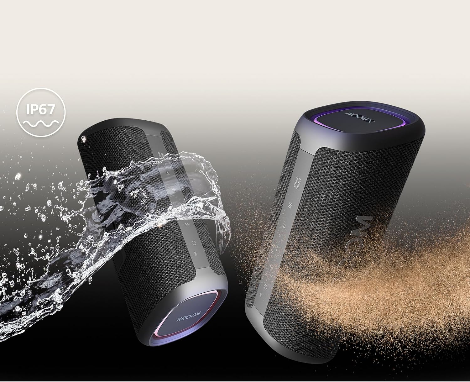 Caixa de Som Portátil LG XBOOM Go Resistente a água (IP67), 20W RMS, 18H de bateria, Sound Boost - XG5S