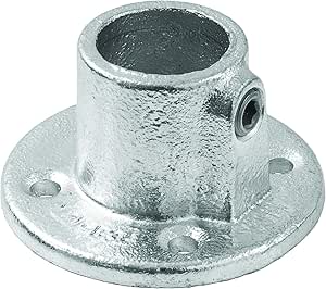 Flangia Parete Acciaio Inox Flangia In Acciaio Inox Per Tubi 42,4mm | Attacco A Parete Per Ringhiere E Corrimani | V2A AISI304 Acciaio V2A - Foto 7