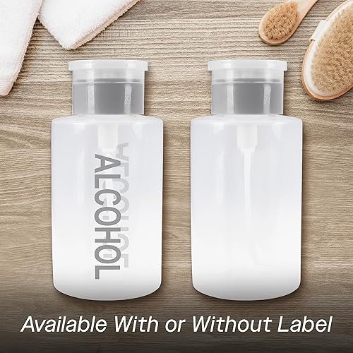 Miniatura 6 de Dispensador de bomba de presión gris de 9 onzas, botella recargable vacía con tapa abatible, para esmalte de uñas, viajes, embalaje de cosméticos