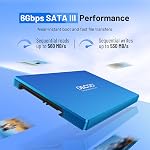 512GB 2.5" SATA III SSD – Interne SSD pour ordinateur portable & Bureau, jusqu'à 560MB/s Lire & 530MB/s Écris, 3D NAND, Durable & Résistant aux chocs