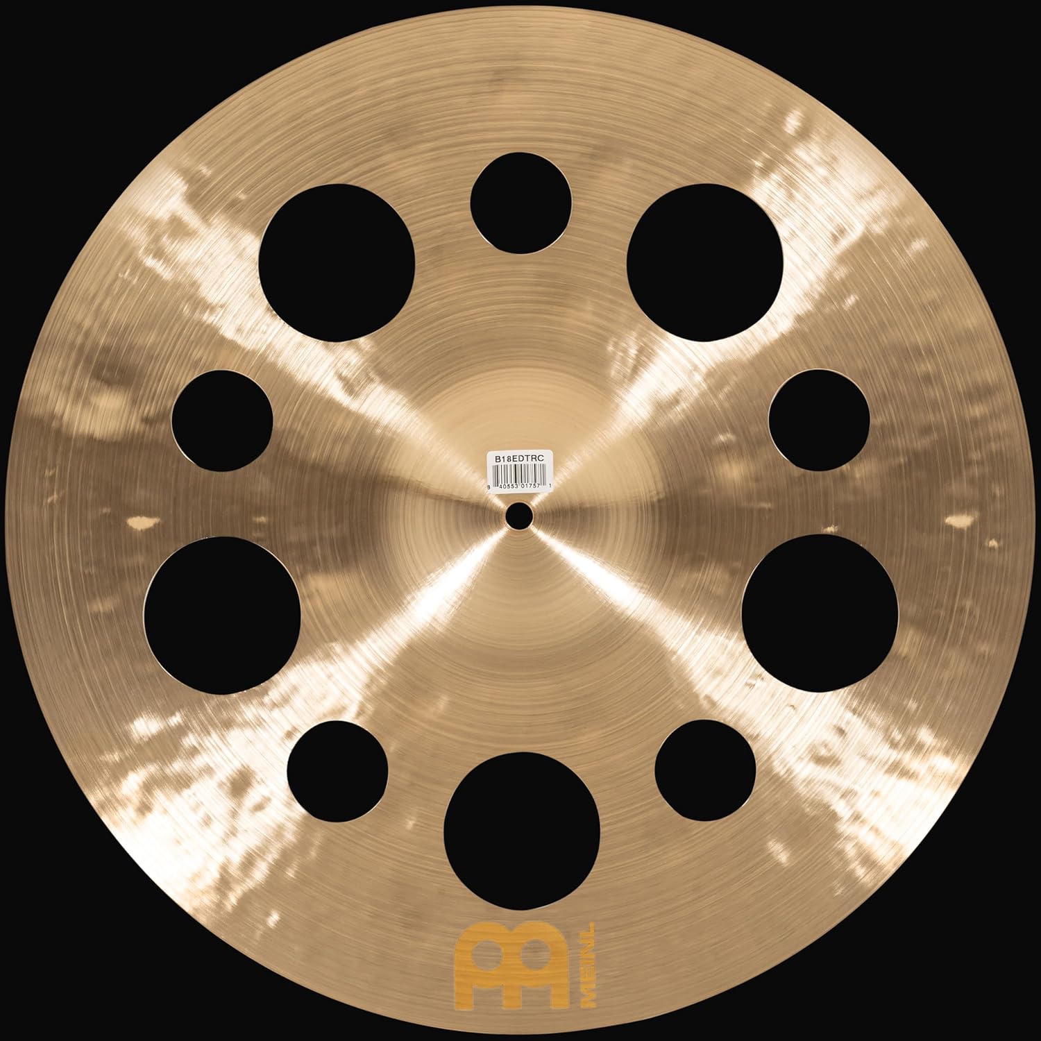 Meinl Cymbals Byzance 18" Extra Dry Thin Trash Crash — Made in Turkey — Hand Hammered B20 Bronze, 2-Year Warranty (B18EDTRC)