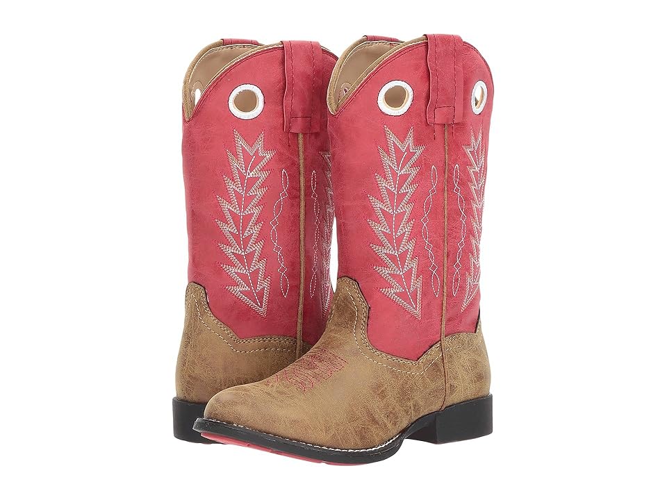 

Roper Kids Hole In The Wall (Toddler/Little Kid) (Tan Faux Leather Vamp Red Shaft) Cowboy Boots