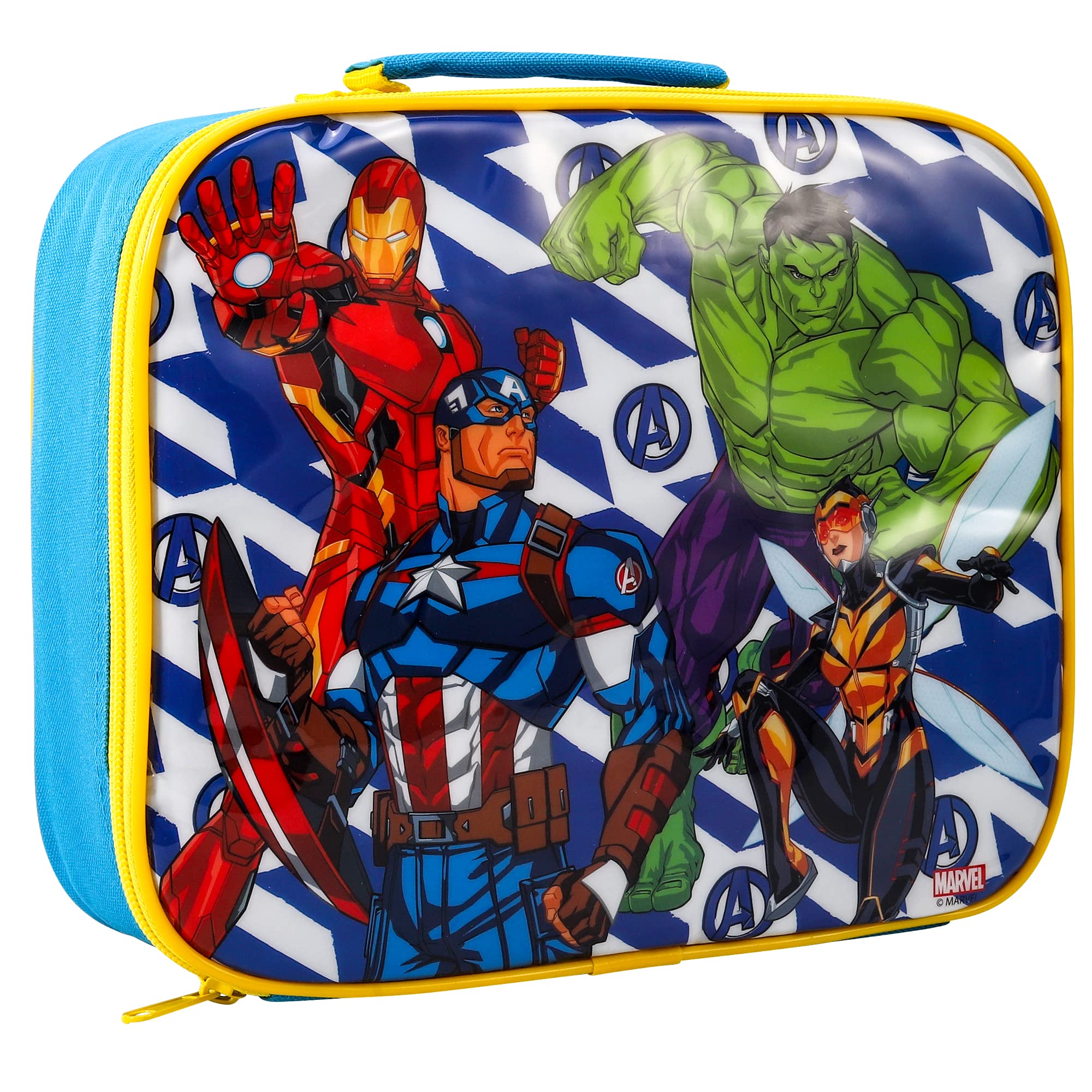 Zawadi Global Avengers Rectangular Insulated Lunch Box Bag for Boys and Girls, Perfect Size for Packing Hot or Cold Snacks for School and Travel, BPA Free — image 1