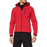 CMP - Giacca da uomo con cappuccio e zip, Ferrari-Nero