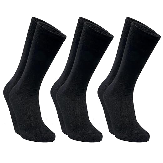 Selene Kit 3 Pares de Meias Masculinas Cano Longo Casual Algodão Premium Respirável Macia e Confortável Cor Preto Tamanho 39 a 43 Selene Kit 3 Pares de Meias Masculinas Cano Longo Casual Algodão Premium Respirável Macia e Confortável Cor Preto Tamanho 39 a 43