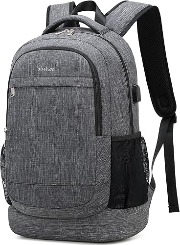abshoo Mochila de viaje ligera para escuela, mujeres, hombres, mochila para laptop, mochila universitaria resistente al agua, Negro -, Moderno