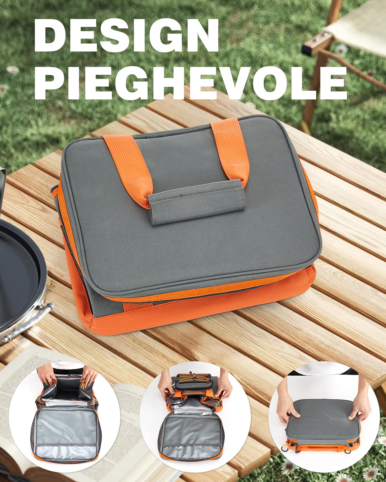 Fitense Borsa Termica 33L/20L - Borsa Frigo Grande 4 Strati Impermeabile, Borsa Frigo Portatile Pieghevole per Spiaggia, Viaggi, Picnic, Spesa, Kayak