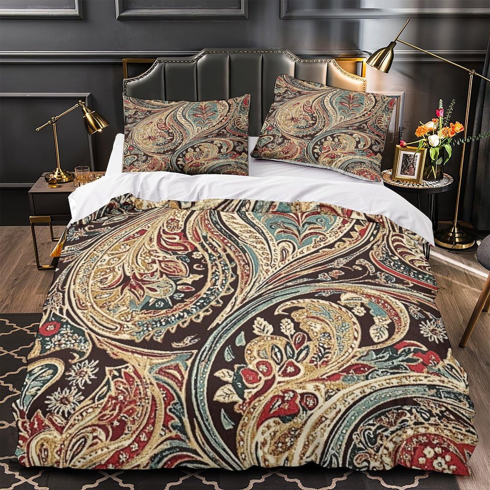 Housse de couette 220x240 parure de lit mandala ado 3D