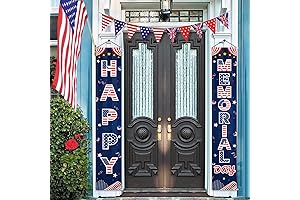Memorial Day Door Banner - Patriotic Porch Sign