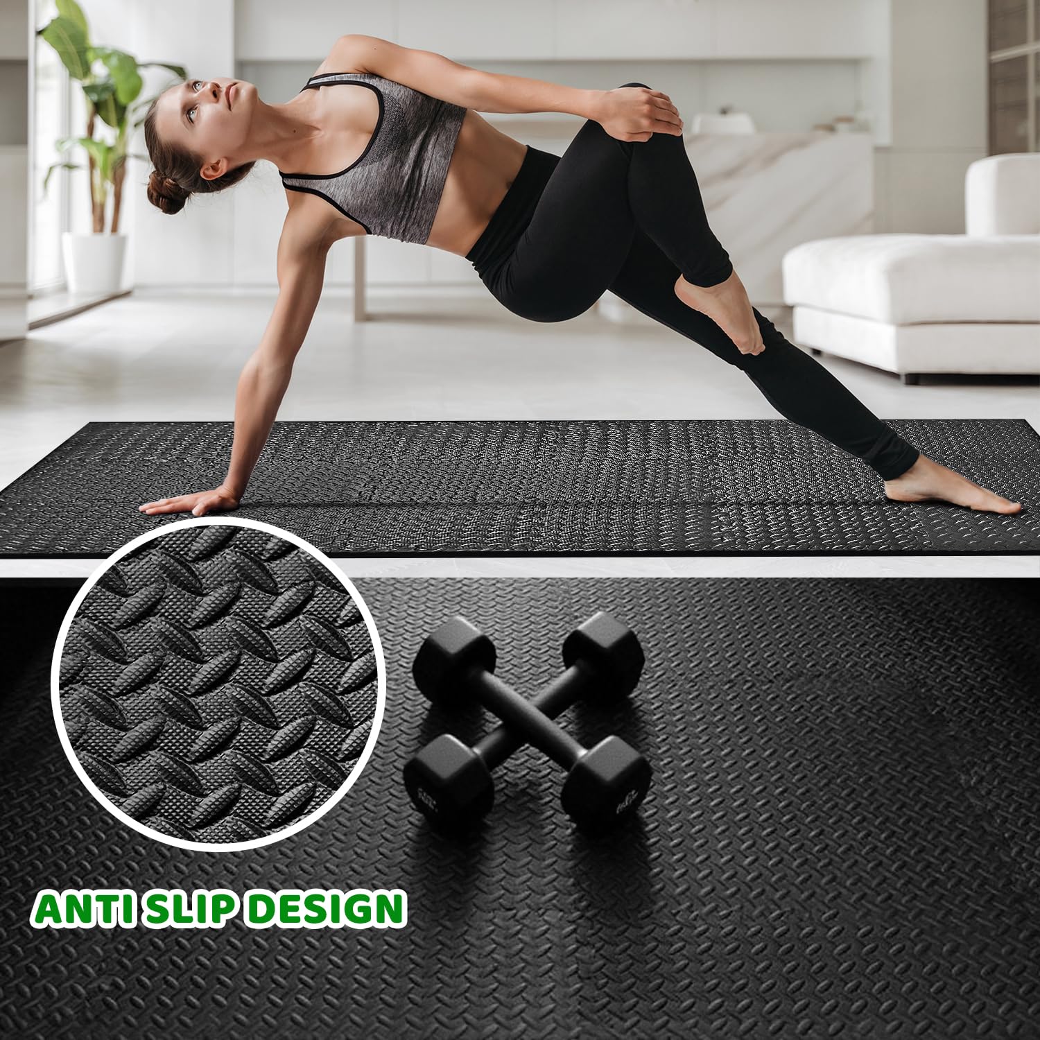 Amazon.com: 3x6 Feet Interlocking Foam Floor Mats (18-Pack) - 0.4