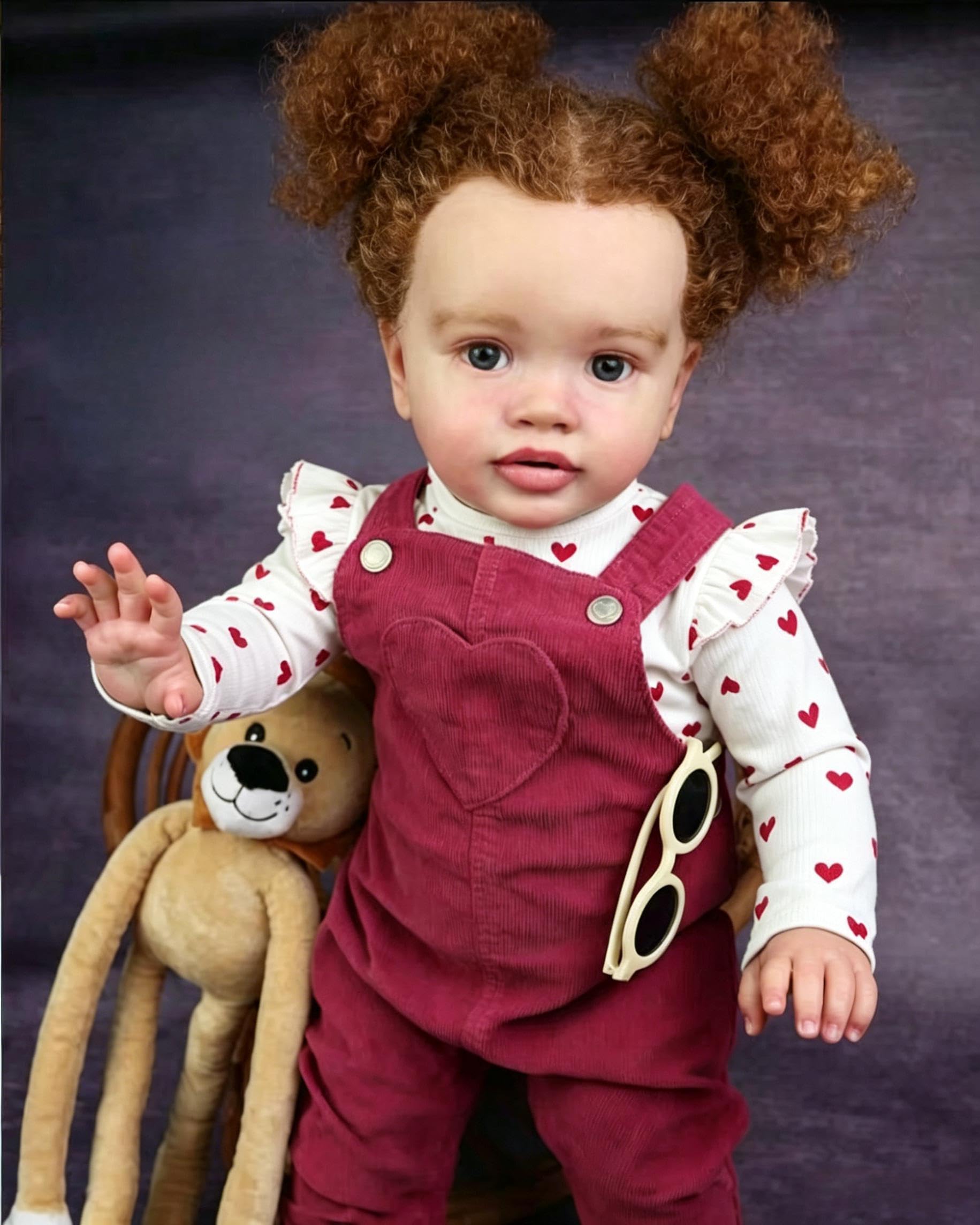 RXDOLL Duży rozmiar realistyczne lalki Reborn maluch czarna dziewczyna 66 cm afroamerykańskie lalki Reborn Baby Dolls miękka tkanina ciało realistyczne maluch lalka niemowlęca silikonowa lalka