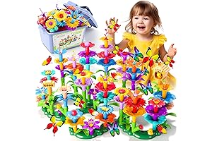 184Piece Flower Garden Building Toys: Hands-On Creative STEM Learning for Kindergarten Kids