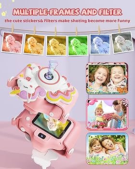 Amazon.com: Kikapabi Unicorn Kids Camera Toys for Girls Boys Age 3