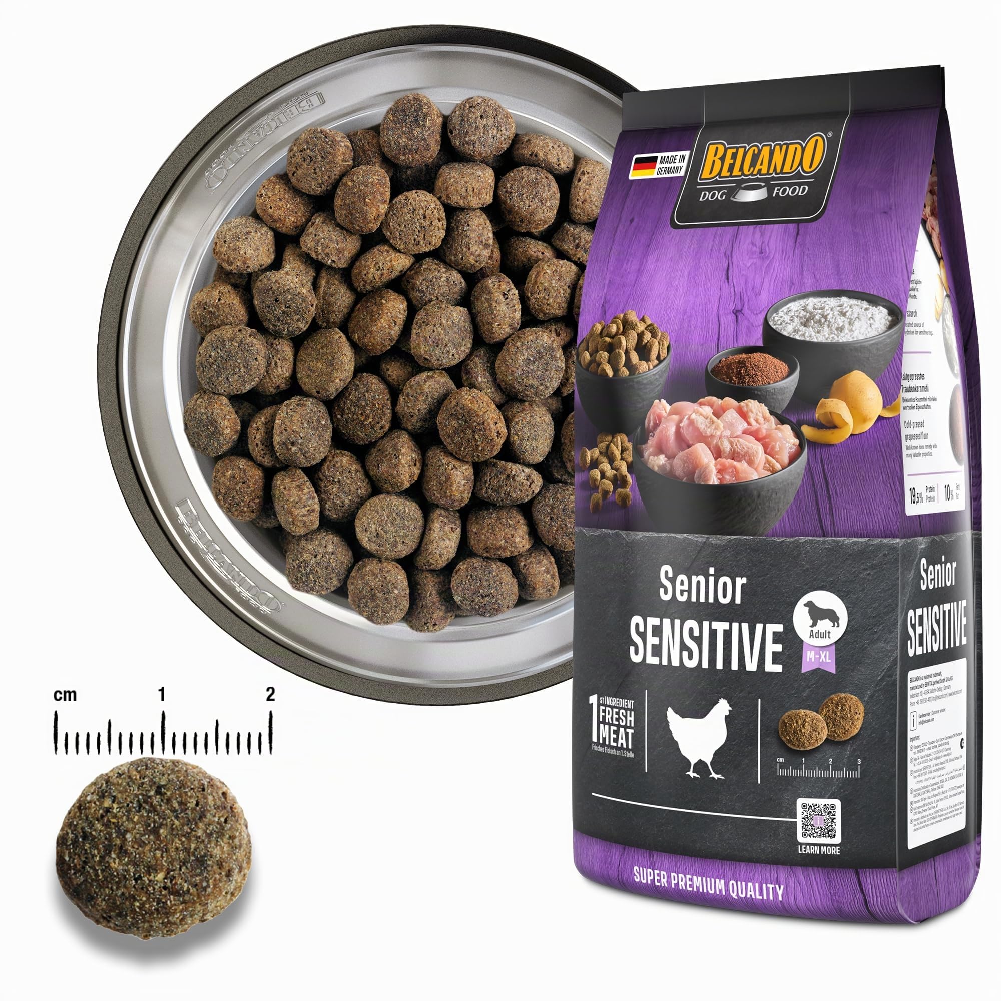 Belcando Senior Sensitive [12,5 kg] Hundefutter | Trockenfutter für ältere & empfindliche Hunde | Alleinfuttermittel für ältere Hunde Aller Rassen