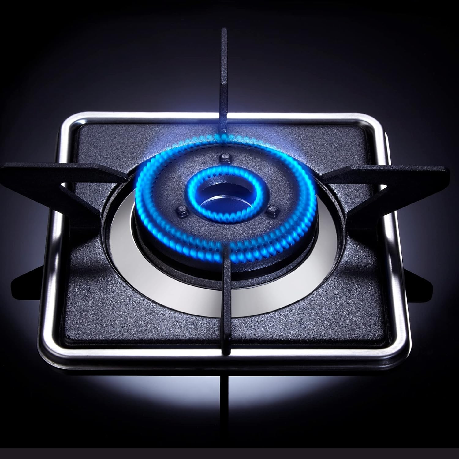 Whirlpool 3 Burner Auto Ignition Heavy Duty Forged Brass Burner Gas Stove