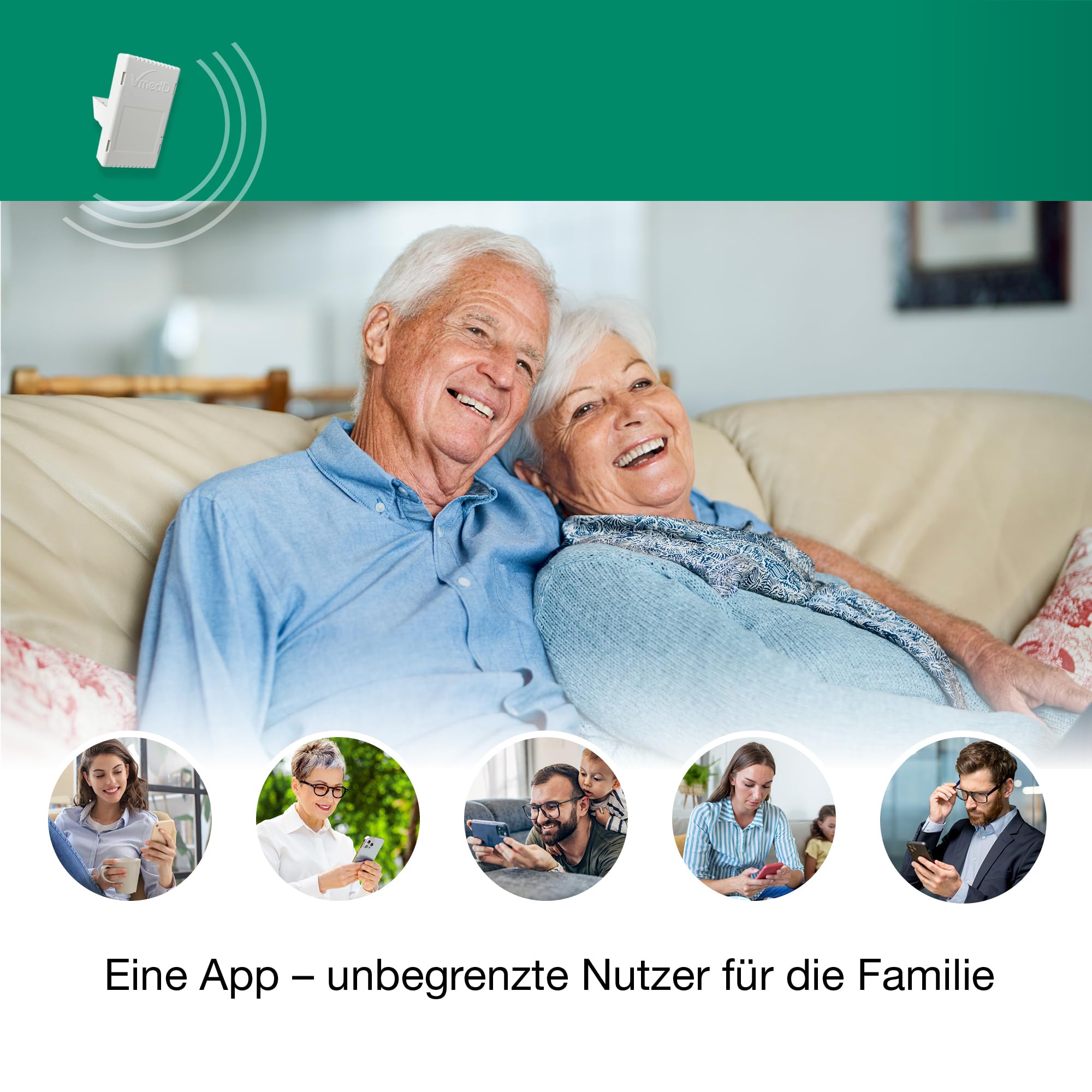 Care Monitor – Kontaktloser Präsenz- & Sturzerkennungssensor für Pflege & Zuhause | Alternative zum Hausnotruf | Datenschutzfreundlich