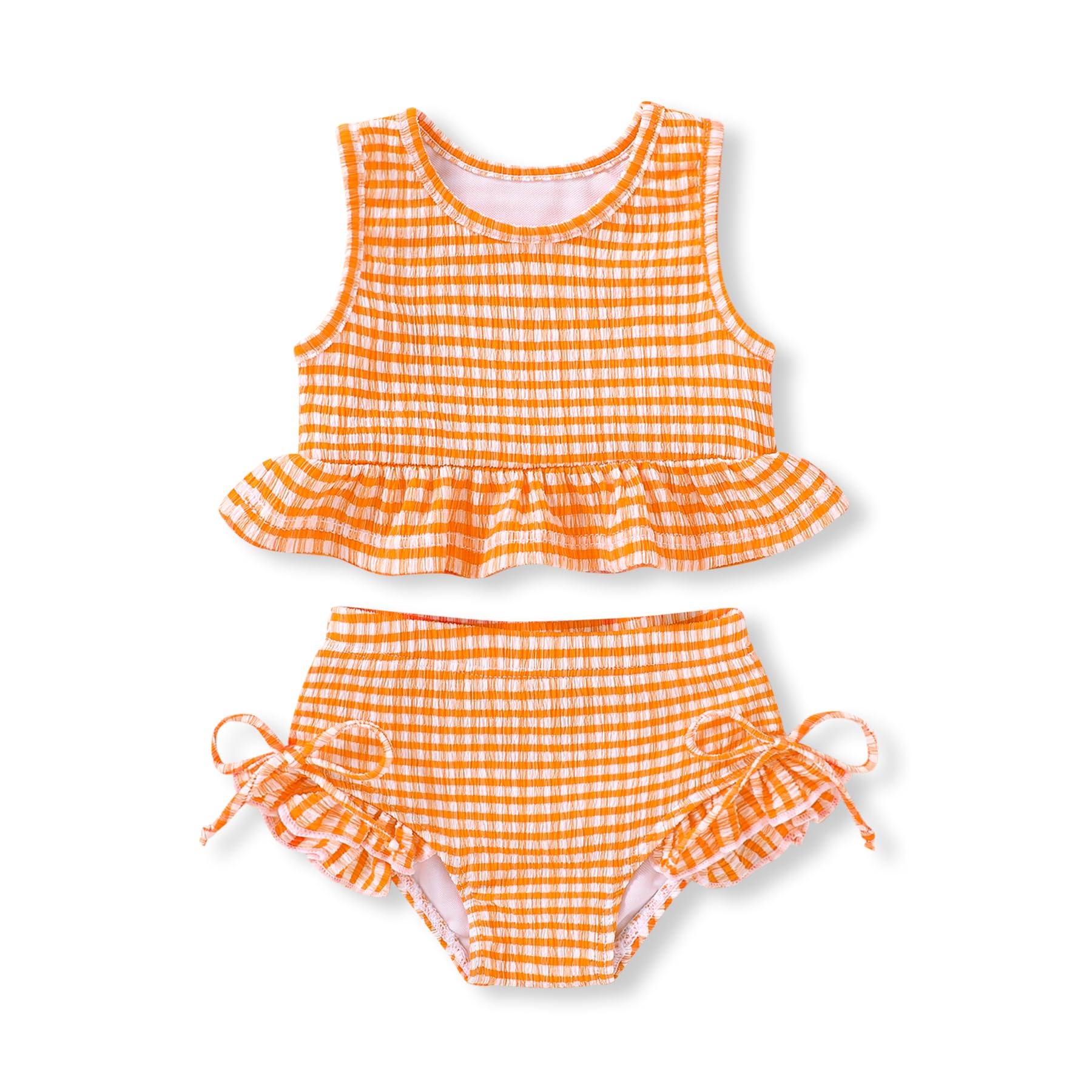 HAPPYMA Baby Swimsuit Toddler Girl Bathing Suit Stripe Bikini