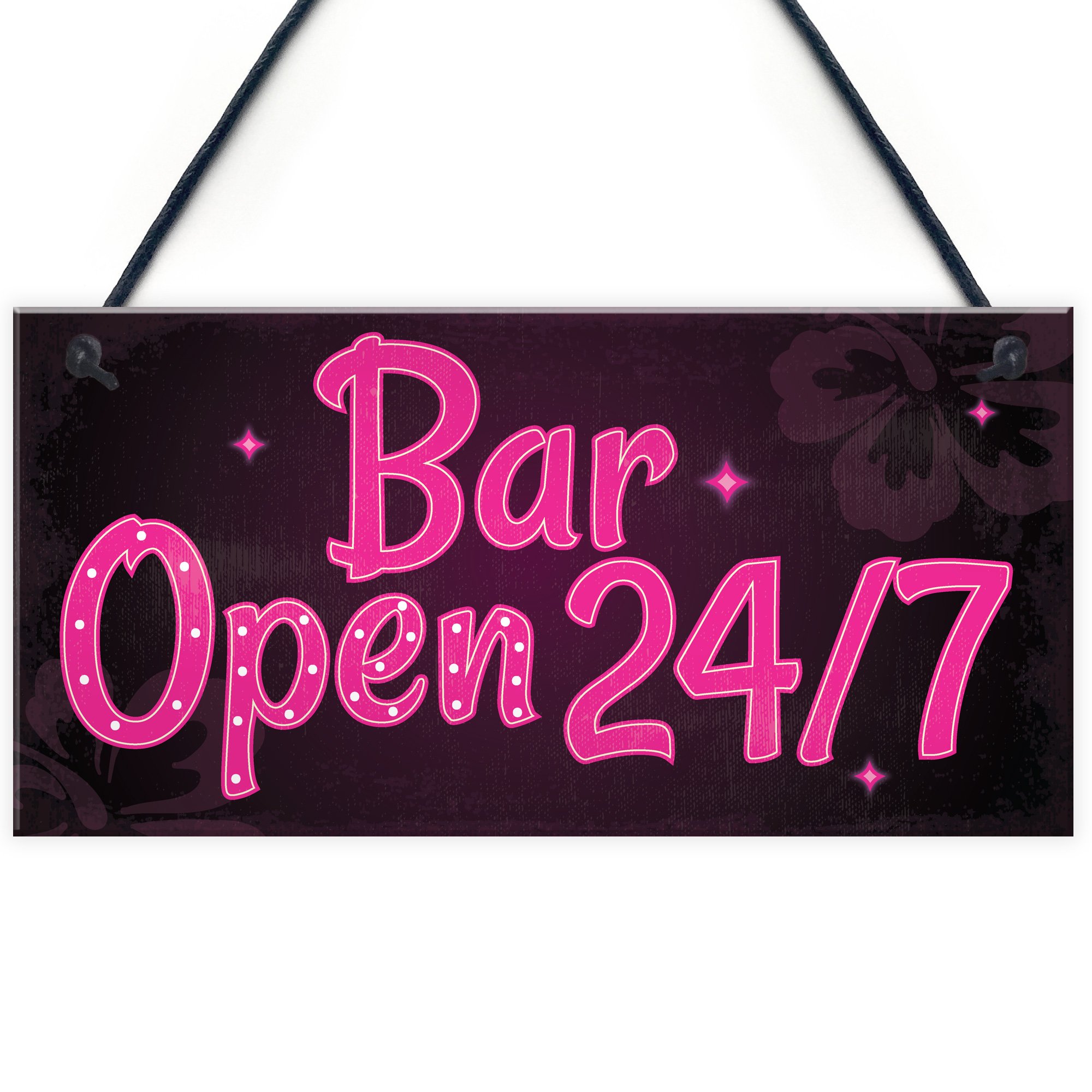 Red Ocean Bar Sign Pub Club Home Bar Open Display Hanging Plaque Kitchen Gift For Her Friendship Gift