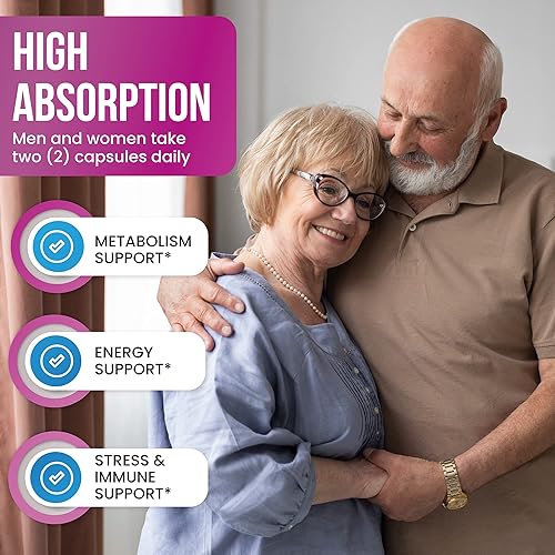 Miniatura 6 de Complejo de vitamina B – Todas las vitaminas B B1, B2, B3, B5, B6, B7, B9, B12, ácido fólico, vitamina C – Suplemento súper B-100 – Inmune, apoyo