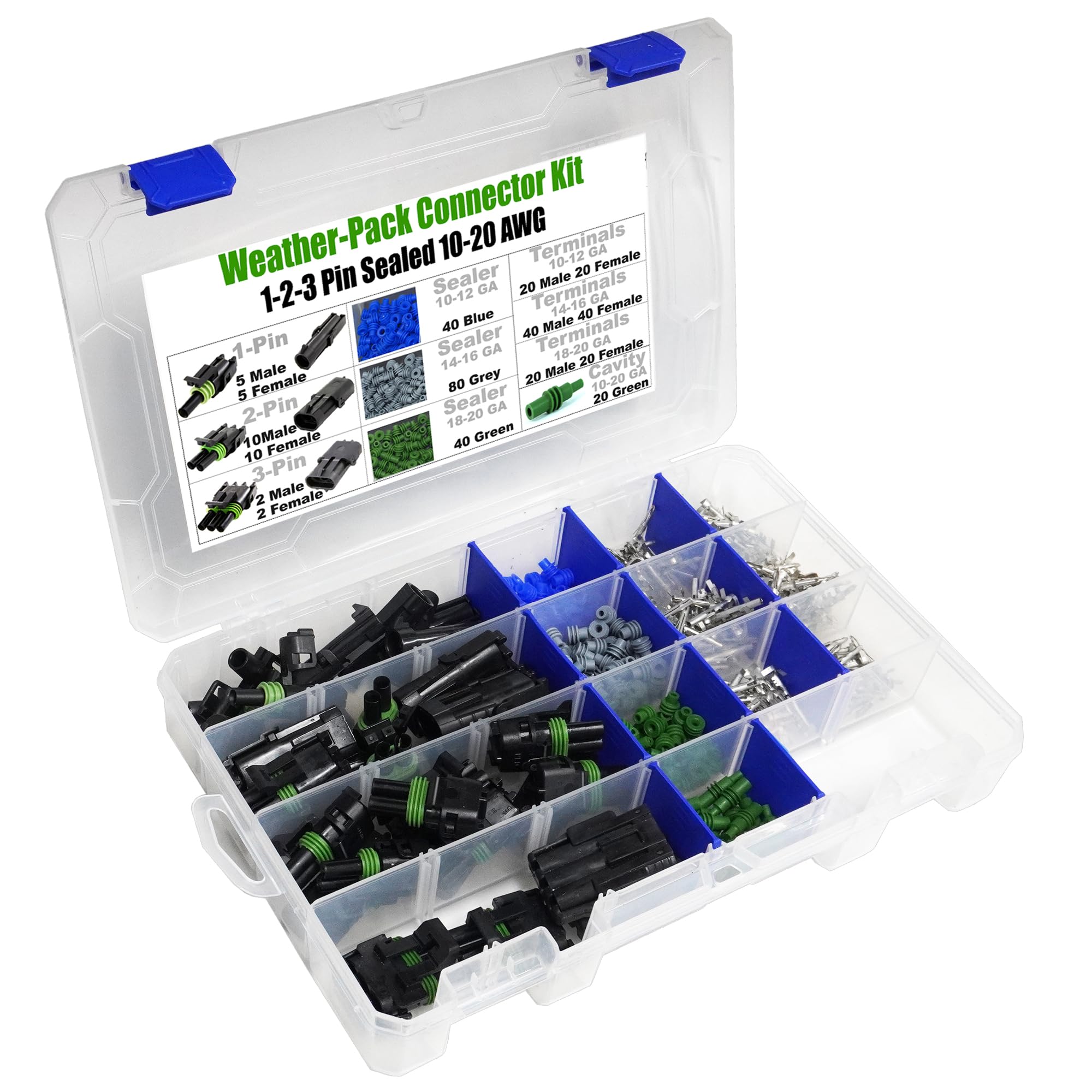 Weather Pack Connectors Weatherpack Kit For 3 Circuit With Male ...