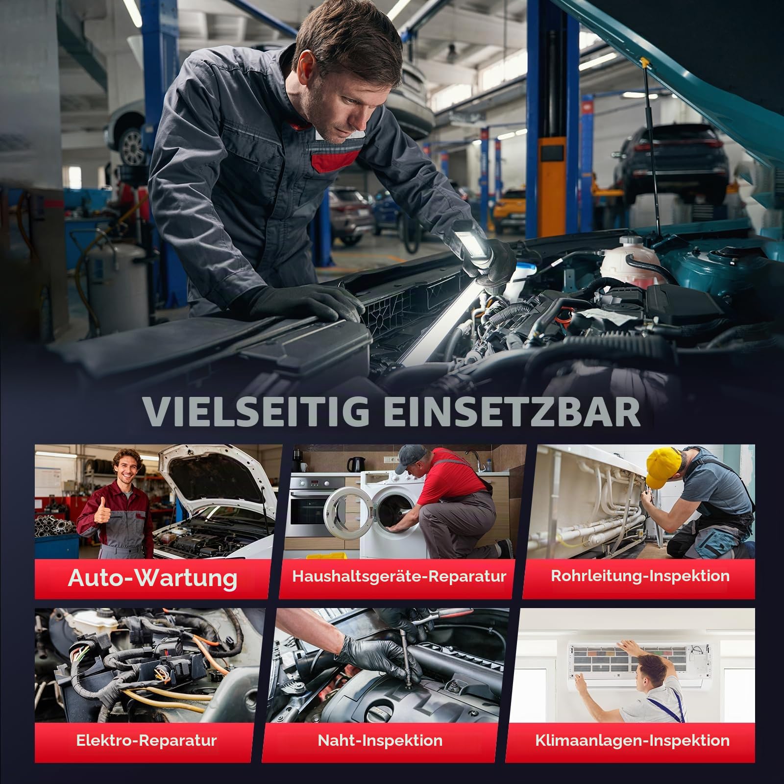 Autel MaxiVideo MV108S Digitale Inspektionskamera, 2026 Aktualisiert von MV108 MV105S, 8,5mm USB Endoskopkamera, IP67 Wasserdicht, 1920P HD Rohrkamera, 1M Flexible Kabel für Autel Kfz Werkzeug & PCs