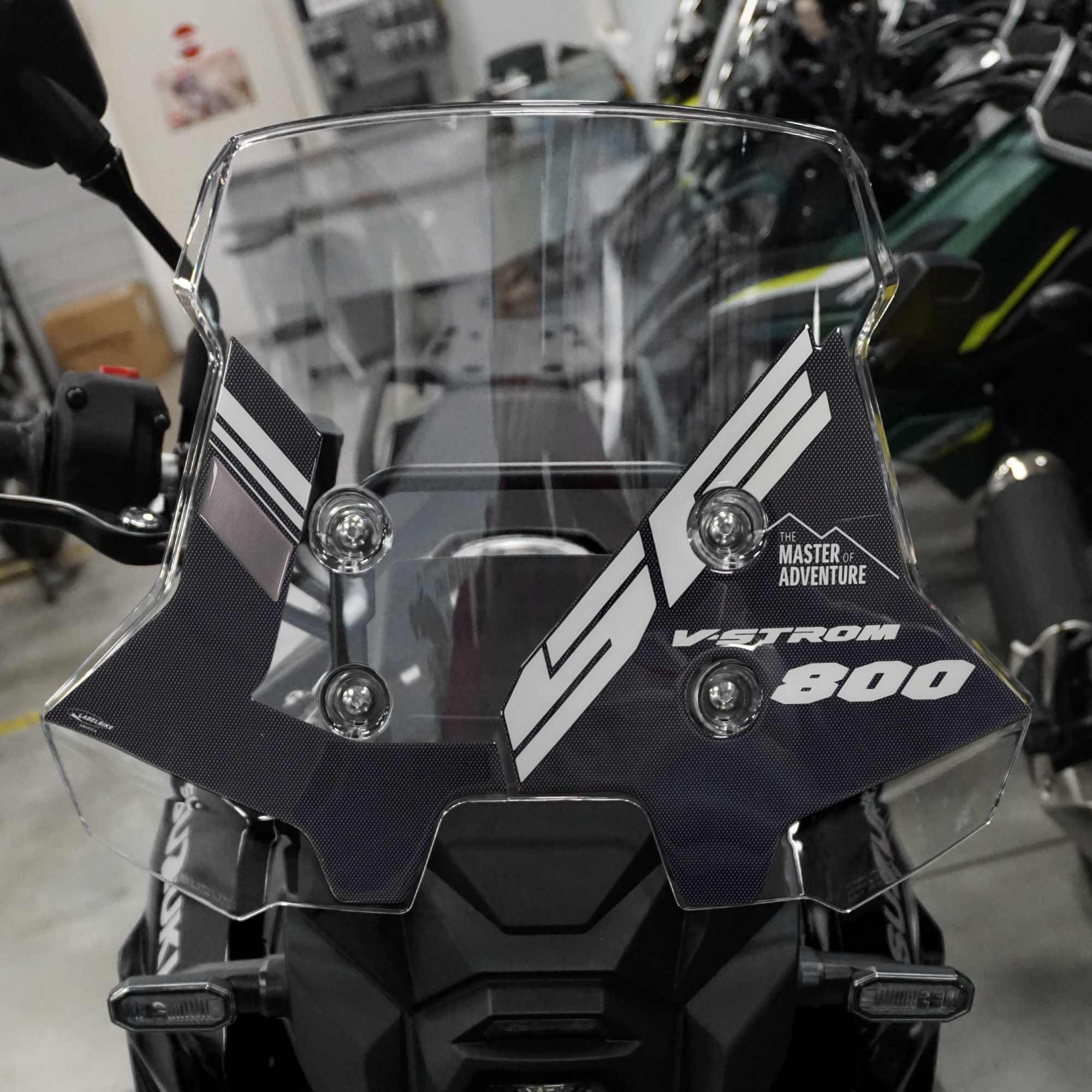 Autocollants Moto 3D Labelbike Pour Kawasaki Z900 - Aspect Carbone Gris/Rouge, Résine Gel