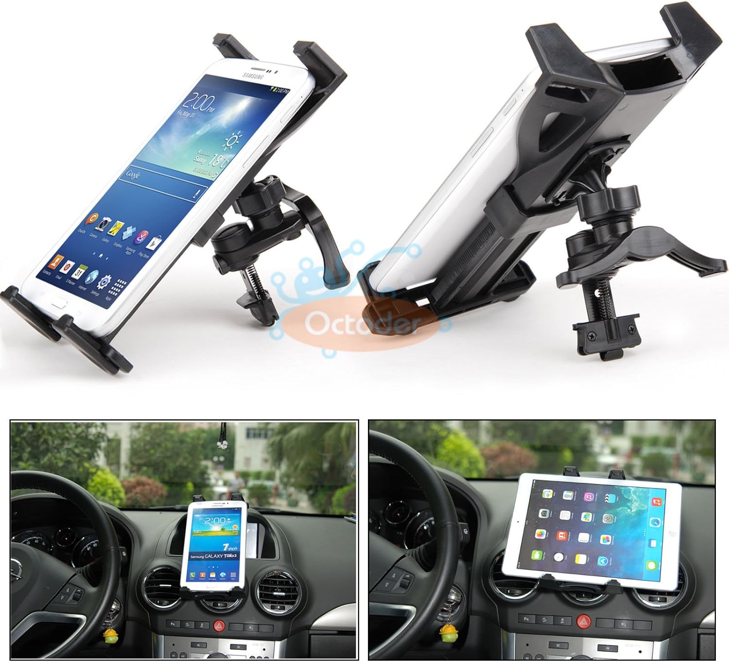 Adjustable Car Air Vent Mount Holder for iPad Mini 2/4/5