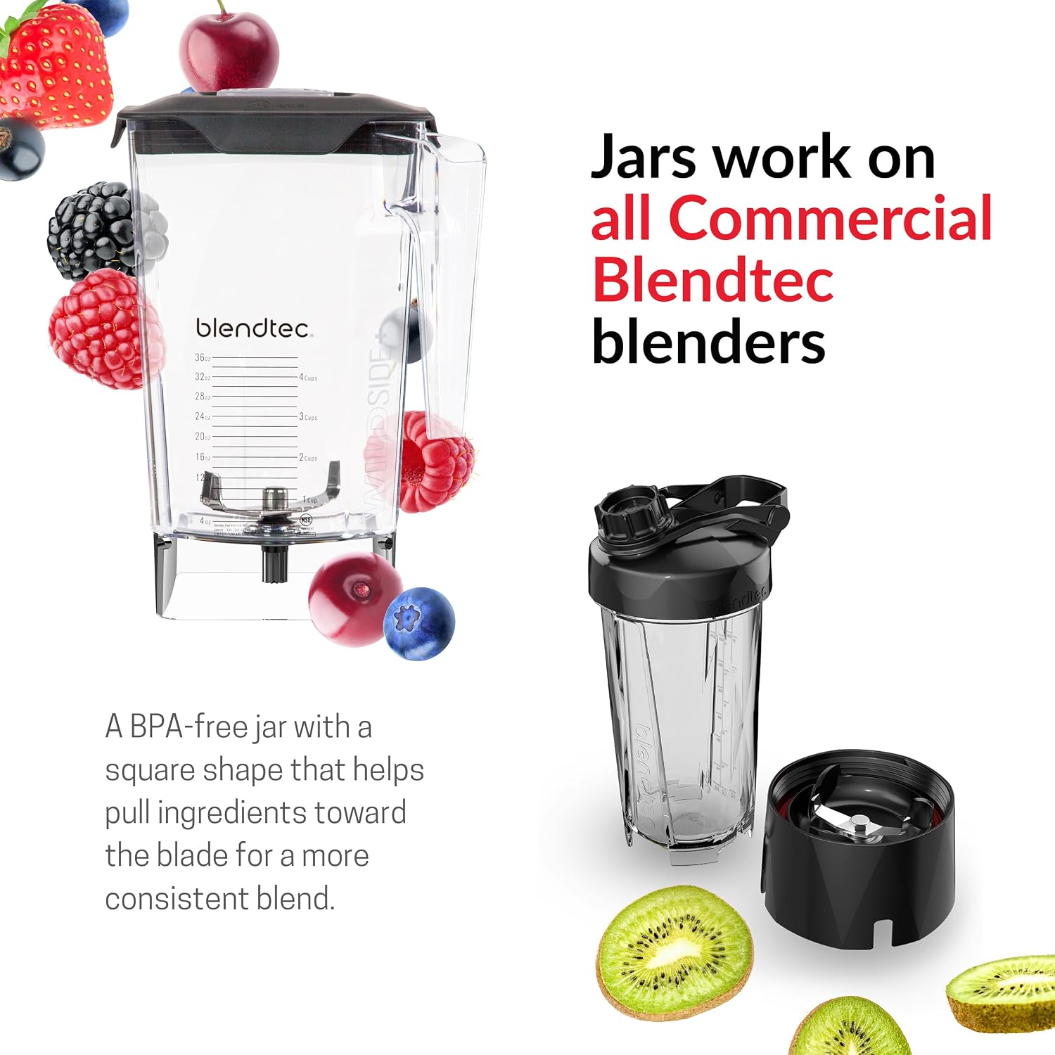 Blendtec Stealth 885 Commercial Blender, WildSide+ Jar, Blendtec Stealth Sound Enclosure, Strongest... photo 3