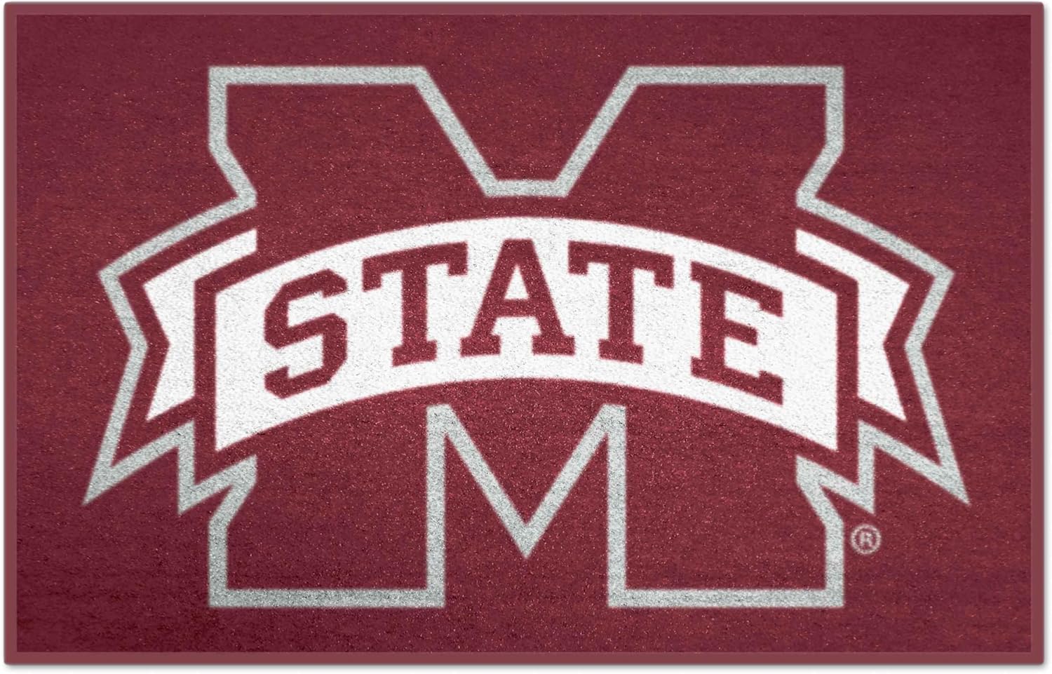 FANMATS 2089 NCAA -Mississippi State Bulldogs Starter Mat Accent Rug - 19in. x 30in. | Sports Fan Home Decor Rug and Tailgating Mat