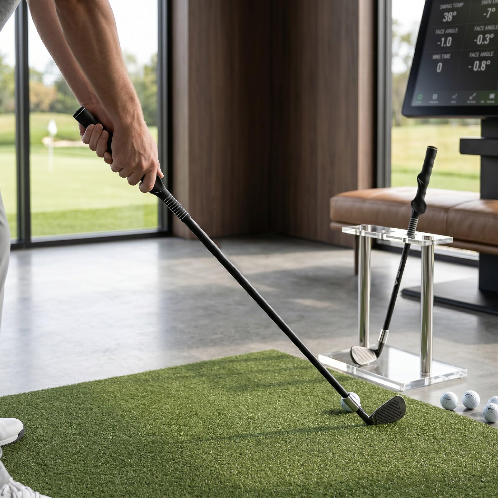Annadue Ayuda de Entrenamiento de Golf con Mejorador de Precisión para