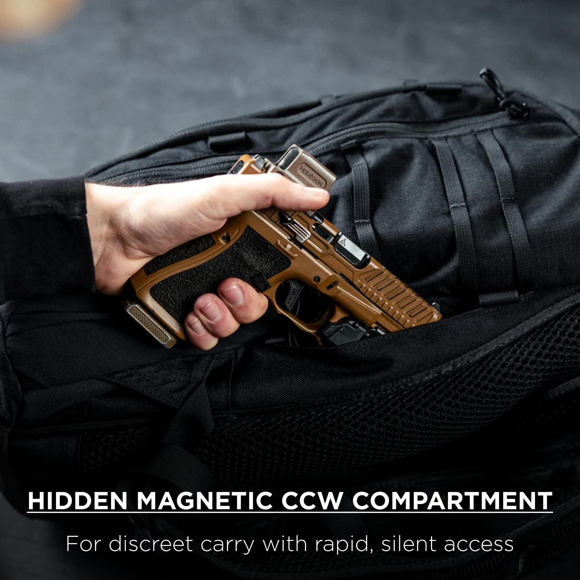 Eberlestock Switchblade Rucksack, taktischer EDC-Rucksack mit flachem Profil für maximale Kapazität und optimale Organisation, Coyote Braun, Tagesrucksäcke