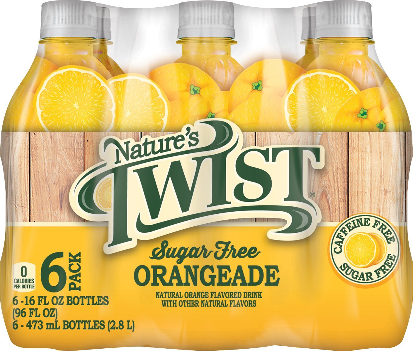 Amazon Com Nature S Twist Sugar Free Juice Strawberry Lemon 16 Ounce Pack Of 6 Everything Else