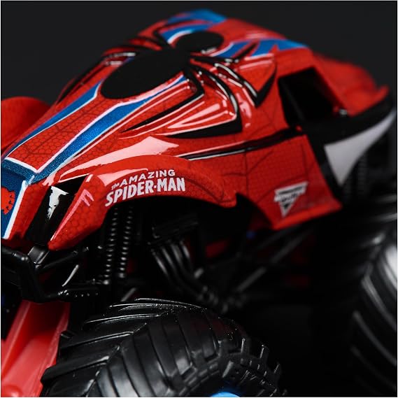 Monster Jam, Marvel's Official Venom vs Amazing Spider-Man Diecast Monster Truck, 1:64 Scale Kids Toy for Boys and Girls Ages 3+