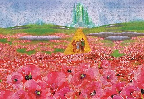 Paper House Productions The Wizard of Oz Poppy Fields - Rompecabezas de 1000 piezas
